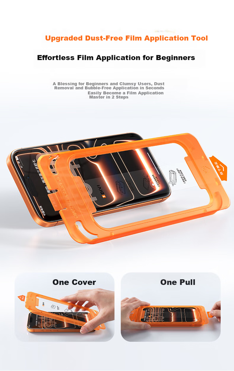 DIVI Borderless Screen Protector [AR Anti-Reflective | 2-Pack] for iPhone 17 Pro Max Tempered Glass Film, Apple 17 Pro Max Full-Coverage HD Anti-Fingerprint Drop-Resistant Screen Protector 11