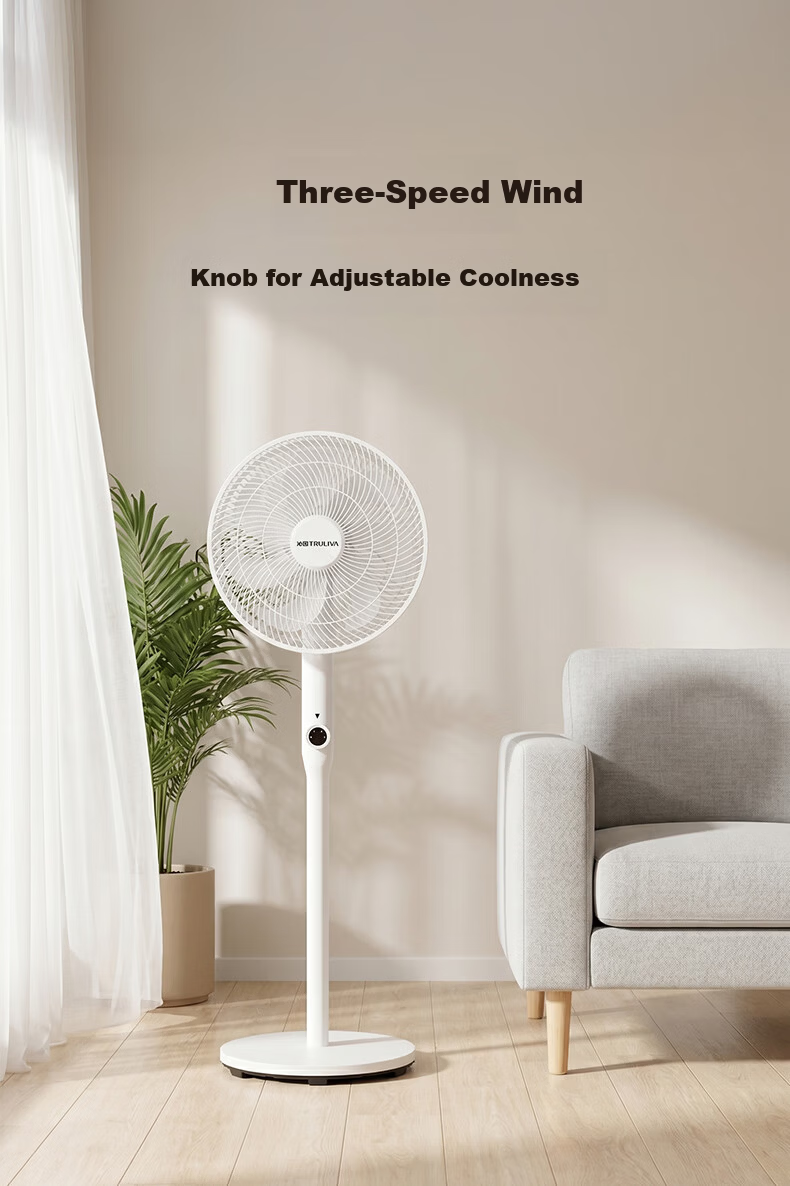 Qinyuan Breeze Series DC Inverter Floor Fan Circulating Fan Level 1 Energy Efficiency Home Integrated Adjustable Soft Wind Silent Remote Control Electric Fan PF-341A 5
