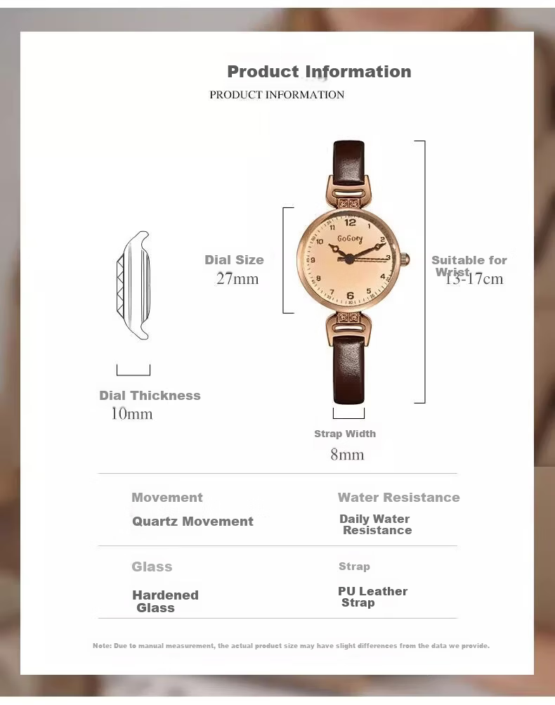 George Earl Women's Watch Lightweight Luxury Niche Brand 2026 New Silent Exam Vintage Simple Student Girl Watch 7