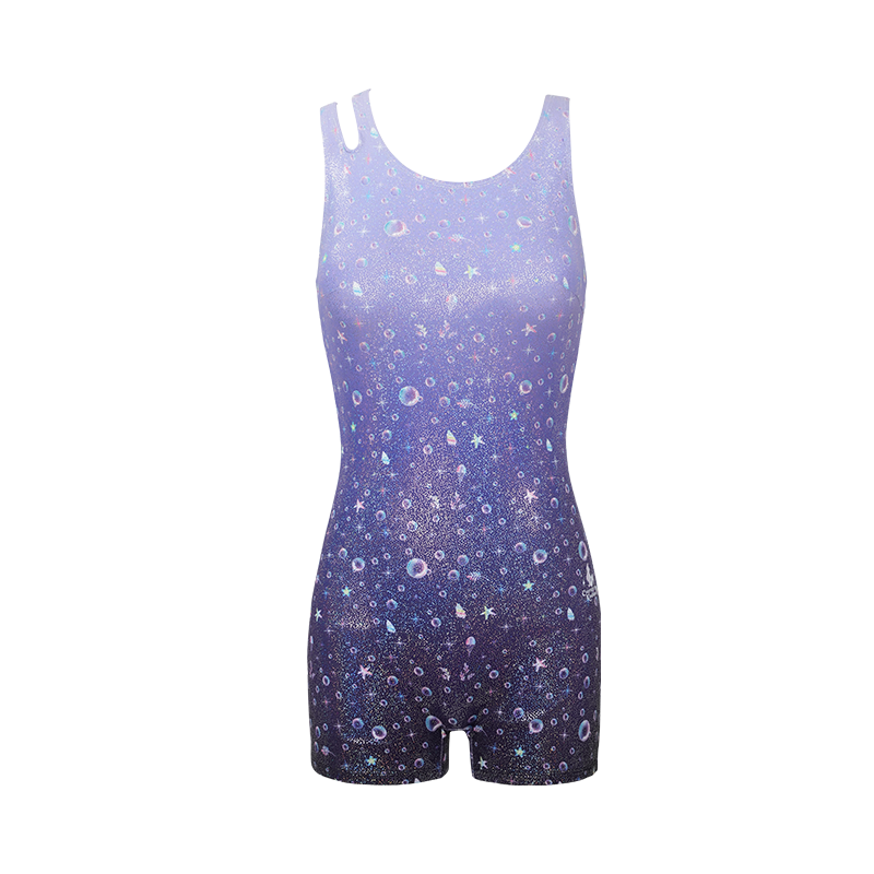 Disney Women's New Adult One-Piece Square-Leg Conservative Racing Swimsuit D16051S4H Purple 2XL