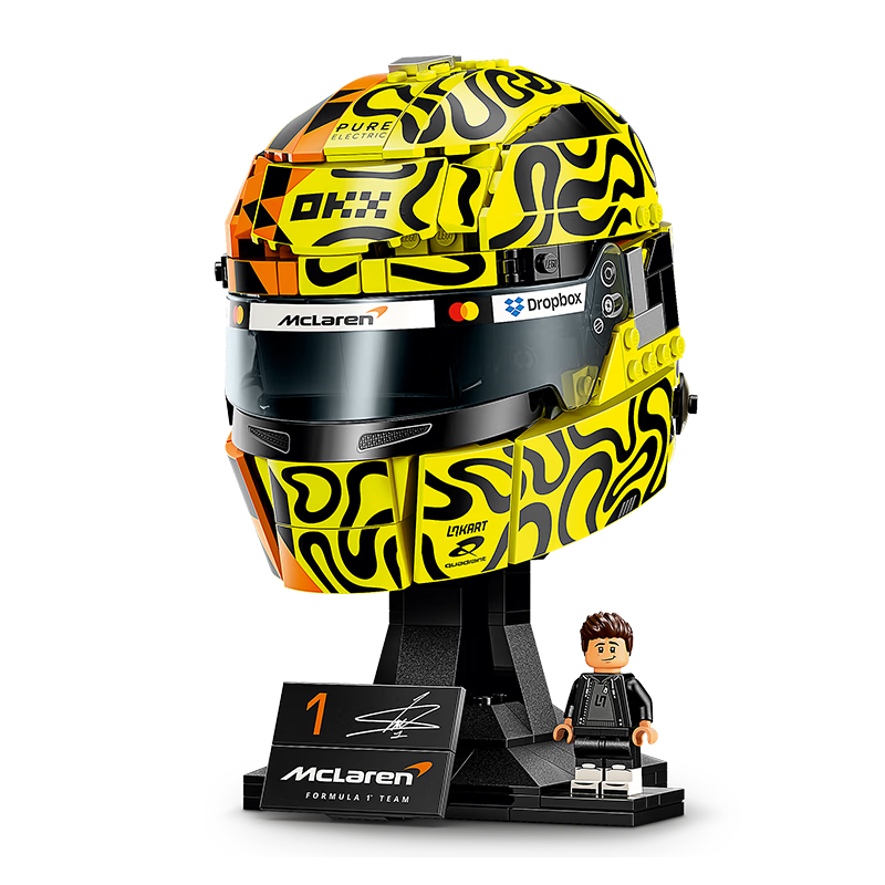LEGO Building Blocks 43023 Lando Norris McLaren F1 Helmet Kids Toy Birthday Gift Display Model