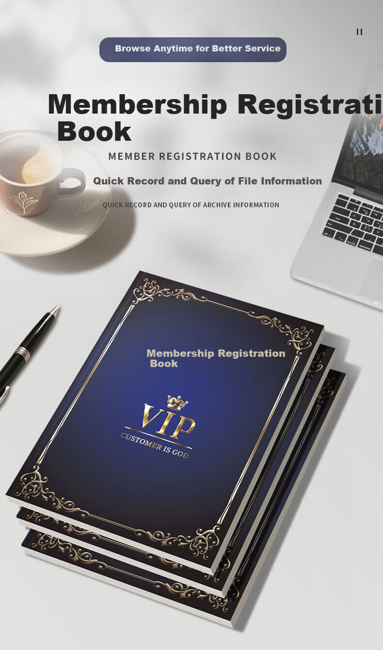 Shushan Customer Profile Record Book Beauty Salon Client Archive Membership Information Registration Customer Care and Consumption Record A4 1