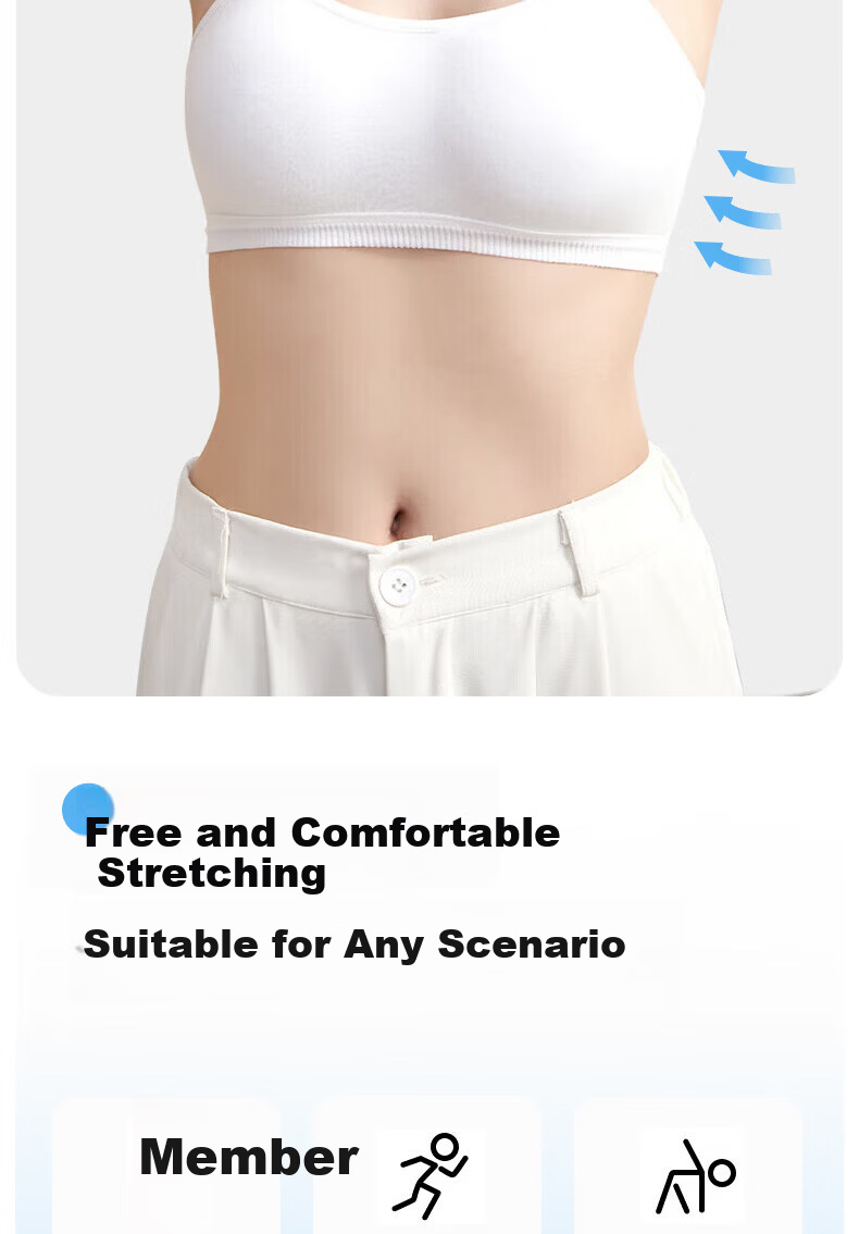 Qihaiqiu 2-Piece Disposable Cotton Bra Set Sterilized Wash-Free Individually Packaged Travel Daily Use 8