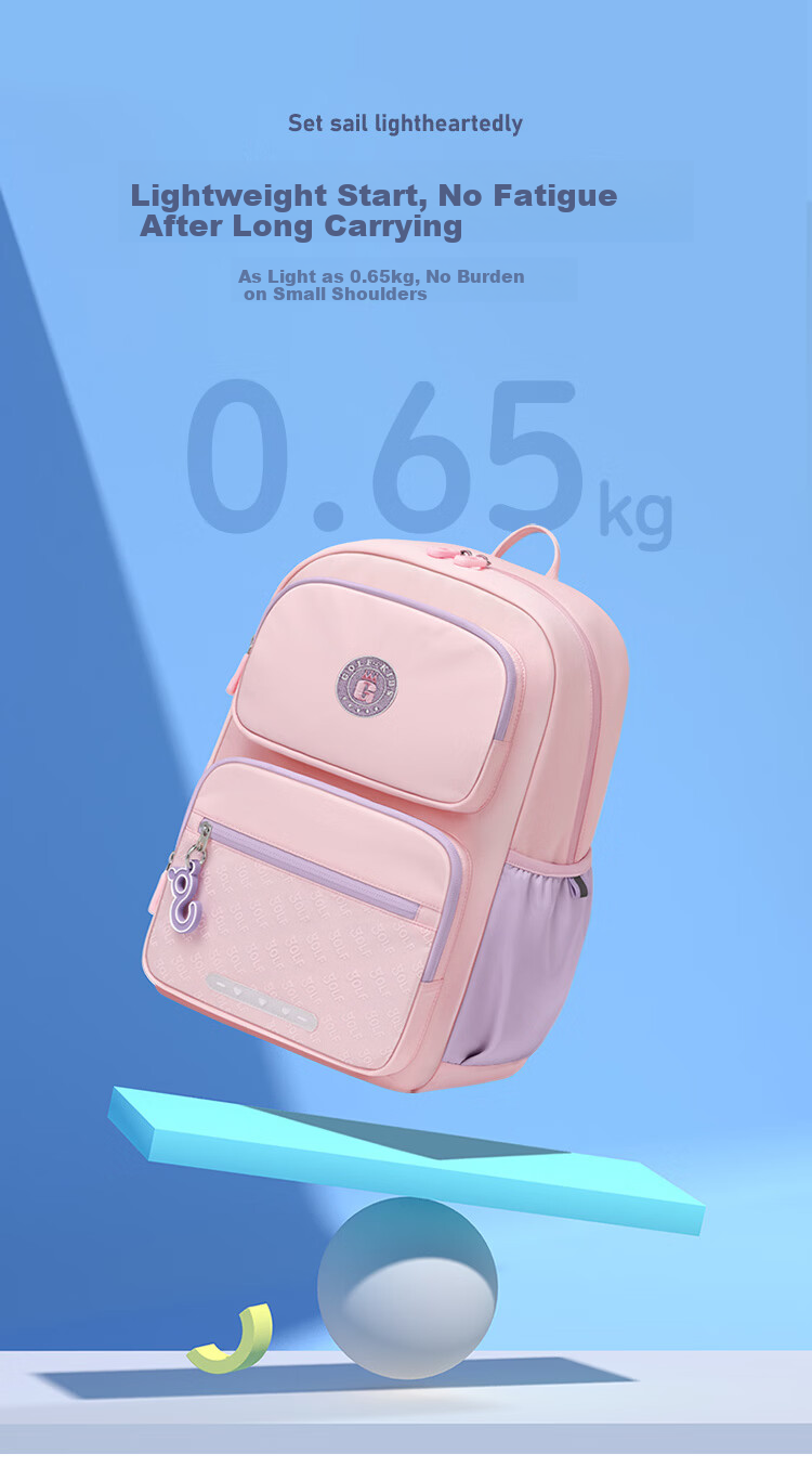 GOLF Primary School Boys Backpack Grades 1-3-6 Children's Ergonomic Large Capacity School Bag 10
