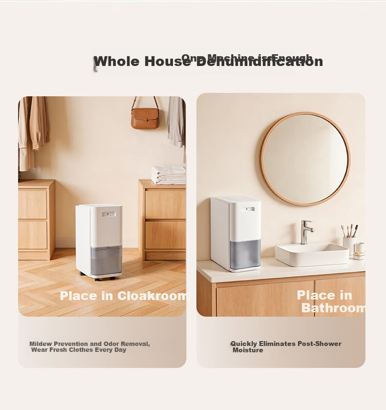 EDISON Dehumidifier 18L Daily Dehumidification for 20-40㎡ Quiet Home Moisture Absorber for Indoor Villa Basement Industrial Small Essential 19