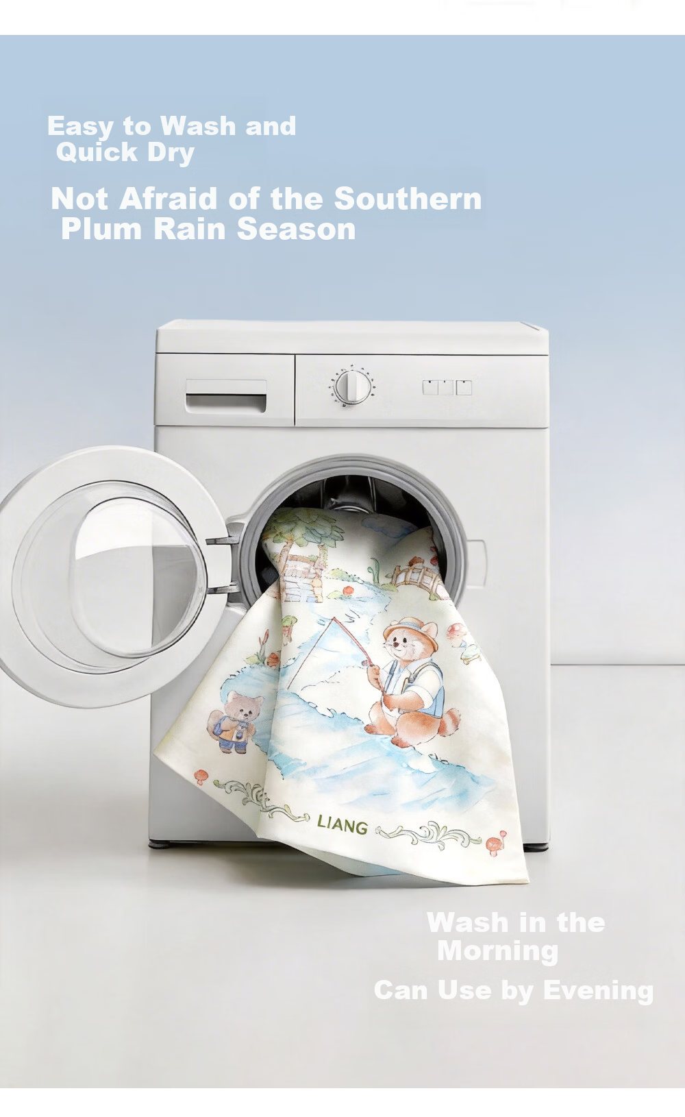 Liangliang Baby Waterproof Washable Cotton Linen Large Urine Pad Mattress 110x70CM Cooling Mat 9
