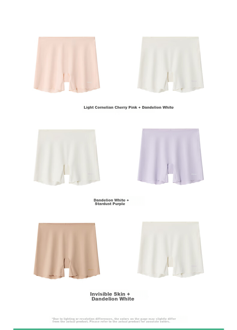 Like uu Girls' Safety Shorts and Foundation Two-in-One Pure Cotton Student Girls' Boxer Briefs Class A Underwear 25