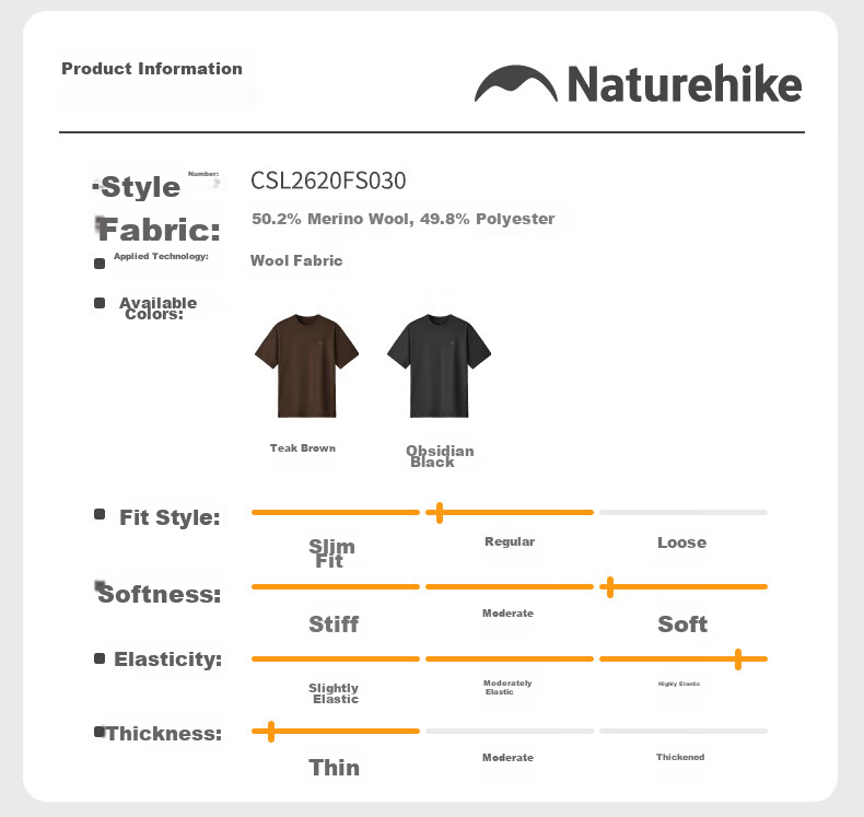 Naturehike Machine Washable Merino Wool Quick-Dry COOLMAX T-Shirt Unisex Outdoor Hiking Mountaineering Top 13