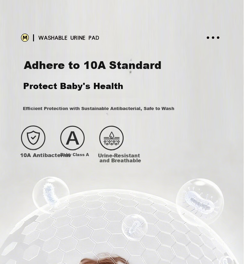 Magmorn Baby Washable Antibacterial Breathable Large Urine Pad Composite Care Mattress 70x100cm 1