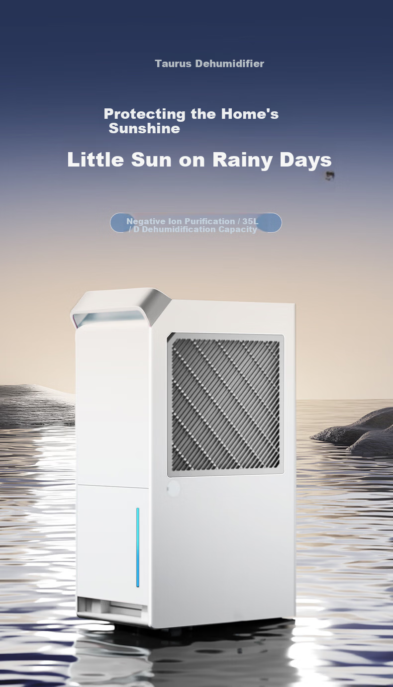EDISON Dehumidifier, 35L Capacity, Suitable for 70-120㎡ Indoor Areas, Moisture-Proof, for Home And Industrial Use, Bedroom And Basement Drying Machine 1