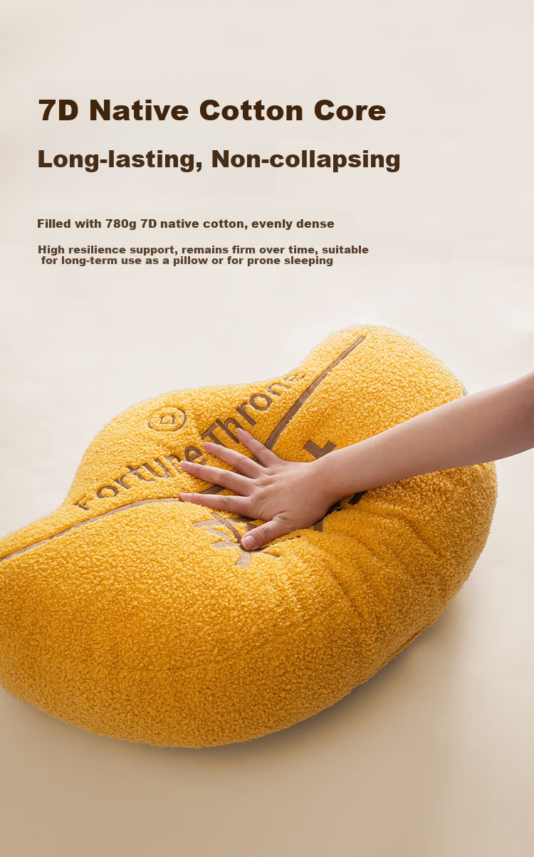 JD Jingzao Fortune Full Embroidery Pillow - Yuanbao Holiday Gift Lucky Decor Wealth Sofa Cushion 45x45cm 5