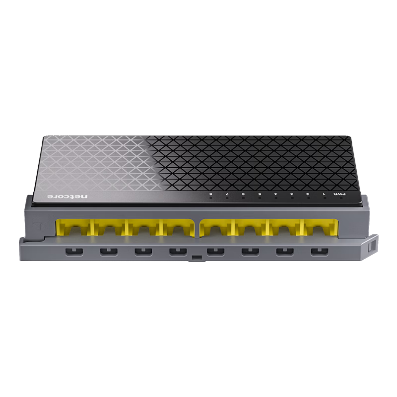 Netcore S8G, 8-Port Gigabit Switch, Enterprise-Grade Switch, Monitoring Network Office Home Dormitory Ethernet Security Splitter, Compatible with Weak Current Box, Supports 100Mbps