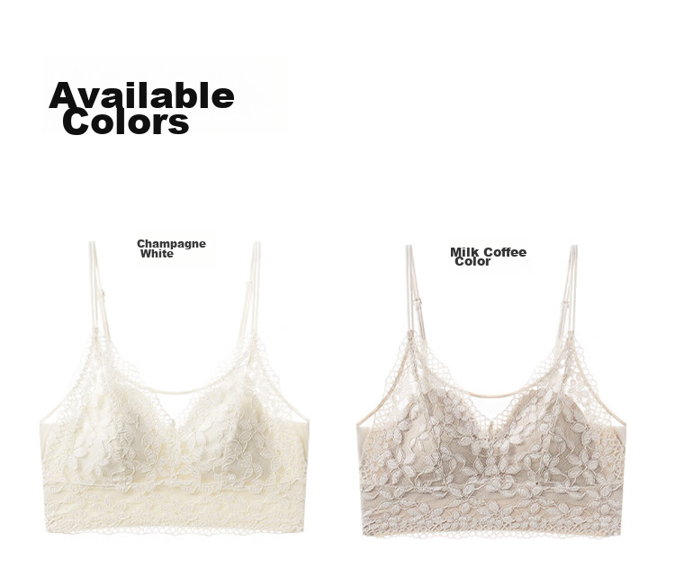 LangSha Spring Summer Comfortable Cooling Lace French Style Vest with Chest Pad Sexy Seamless Back Beautiful Versatile Camisole Bra 16
