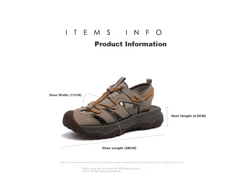 CAMEL Outdoor Women's Water and Land Dual-Use Beach Casual Sandals L16M162038 Brown (Men's) Size 39 1
