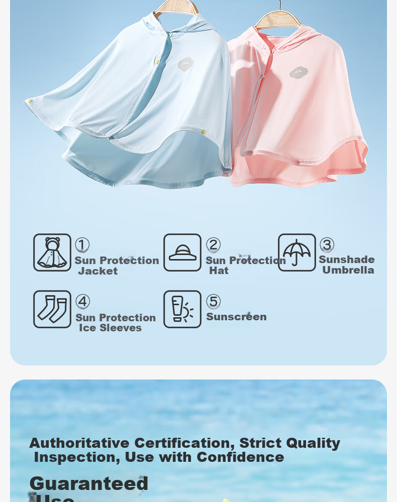 October Crystal Children's Summer Sunscreen Jacket Ice Silk Boys and Girls Baby Sun Protection Clothing 19
