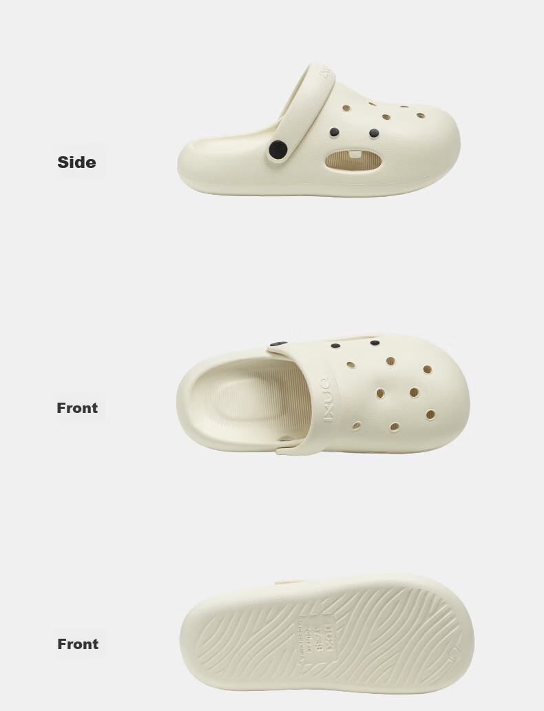 Puxi 2026 New Thick-Soled Hollow-Out Summer Casual Beach Open-Toe Sandals for Women Frost Blue Size 39-40 11