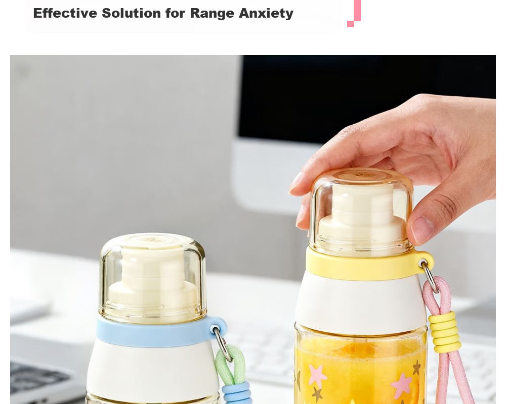 Fuguang Plastic PPSU Water Bottle Children's Student Portable Sports Tea Cup White Blue 580ML 10