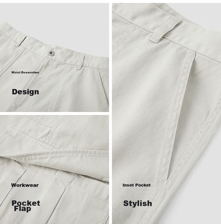 Semir Men's Casual Summer Cotton Cargo Style Seven-Point Shorts 2026 Loose Wide-Leg Pants Versatile 109326125104 10