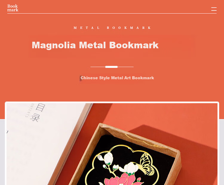 E-Muguo Metal Bookmark Ancient Style Gift Box Set of 2 Chinese Cultural Creative School Opening Gifts Brass Bookmarks Birthday Gifts Creative Presents for Teachers, Classmates, and Friends 1