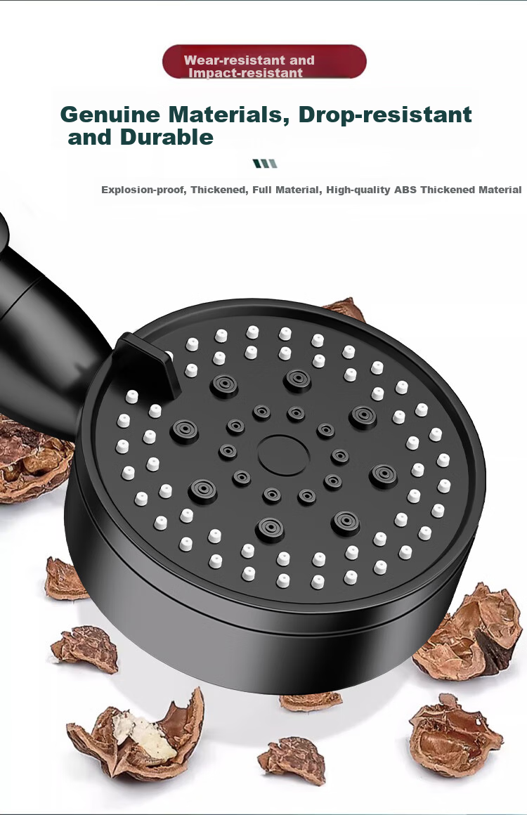 MUGE Shower Head Set with Pressurized Large Panel, Rotatable Handheld and Overhead Dual-Use Rainfall Showerhead 8