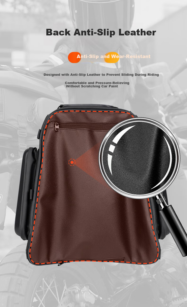 STAR FIELD KNIGHT Motorcycle Multifunctional 54L Rear Seat Bag Full Helmet Tail Bag Dual Shoulder Riding Backpack Hard Shell Helmet Bag SKB395 8