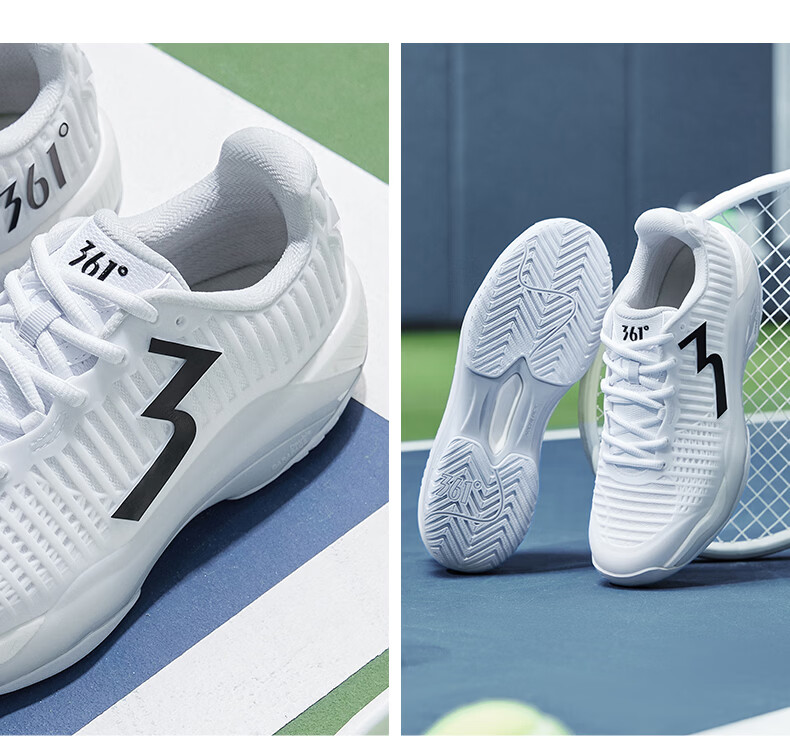 361° Stable Grip Tennis Shoes Men Summer Breathable Badminton Shoes Women Sports Non-Slip Wear-Resistant Couple 672634401-12 45