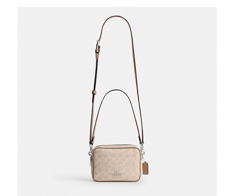 COACH Women's CAREY Crossbody Bag Sand/Gray CEK69 - Brand Direct Supply 6