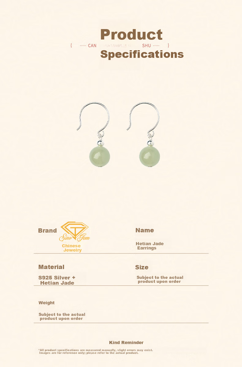 Chinese Jewelry Silver Hetian Jade Stud Earrings for Women 2026 New Commemorative Chinese Style Drop Earrings Premium Birthday Gift for Girlfriend 6