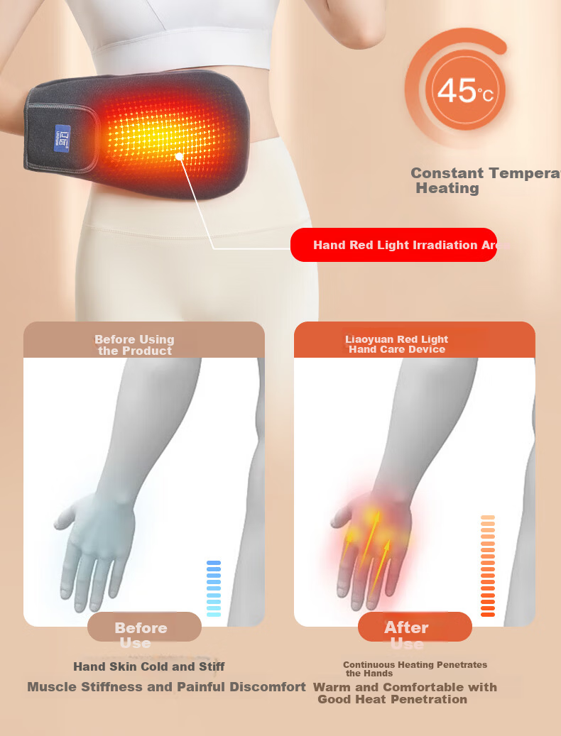 Liaoyuan [Hongguang Phototherapy] Rechargeable Heated Gloves Hand Warmer Rheumatoid Arthritis Hand Massager Wrist Finger Joint Tendon Sheath Palm Heat Pack Practical Gift 8