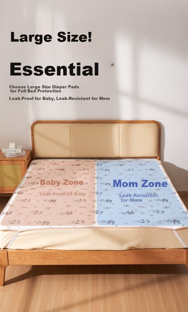 OUYUN Baby Waterproof Washable Mattress Protector Diaper Pad Adult Care Pad Menstrual Pad Urine Mat 100x80cm 1