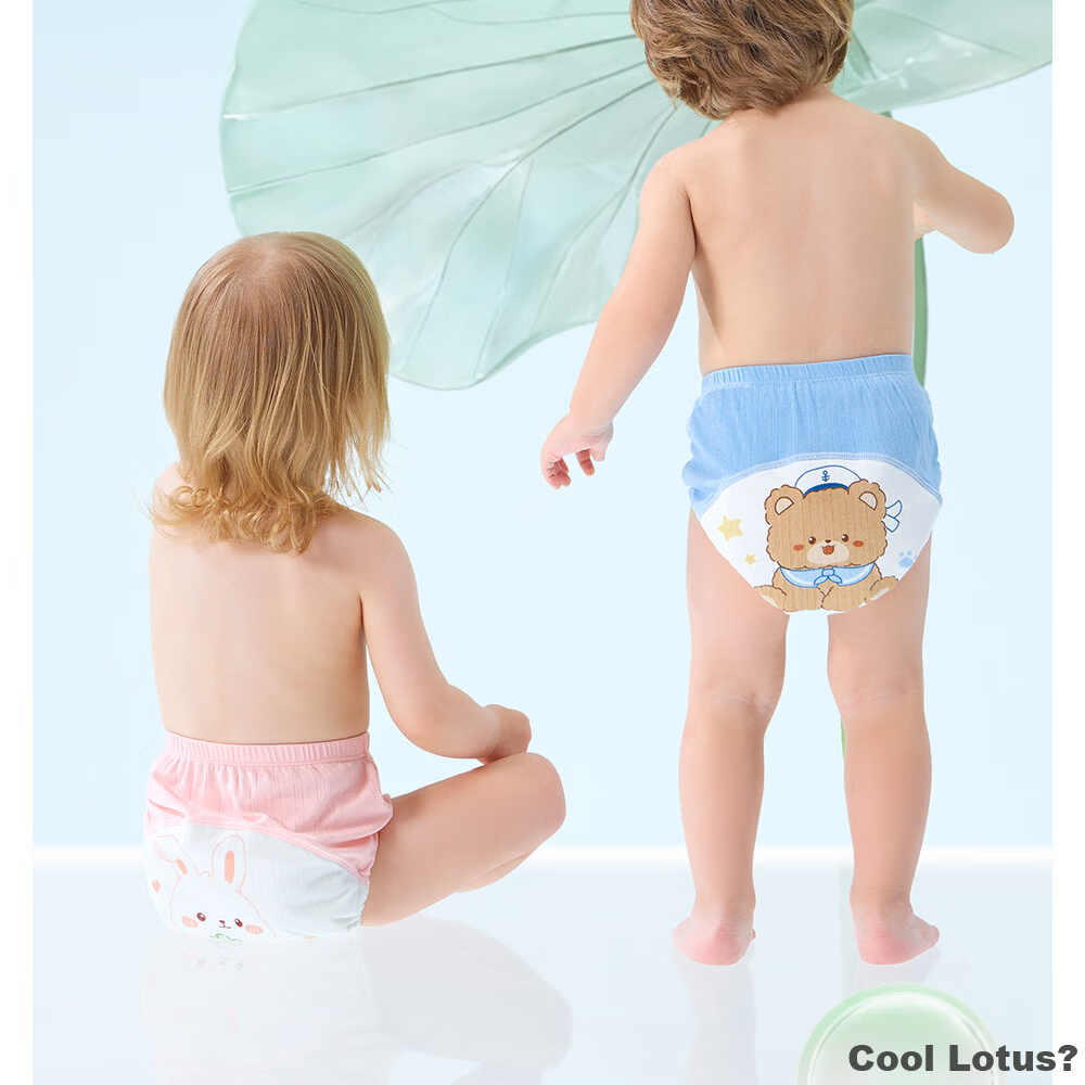 Betis Potty Training Pants Baby Diaper Waterproof Washable Baby Toilet Training Pants Size 110 2-Pack Sweet Rabbit Little Lamb 7