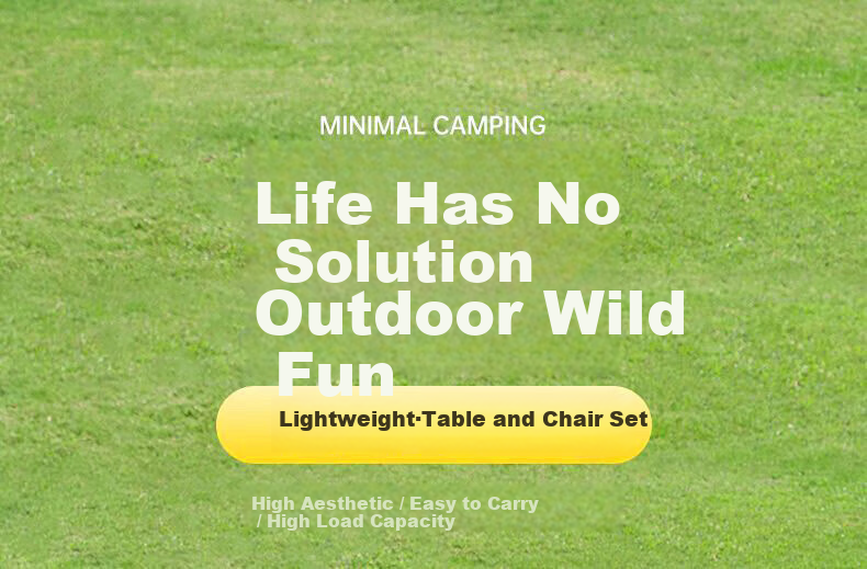 Gosoo Camping Table and Chair Outdoor Set Complete Camping Equipment Balcony Leisure Set Foldable Table Five-Piece Set 1