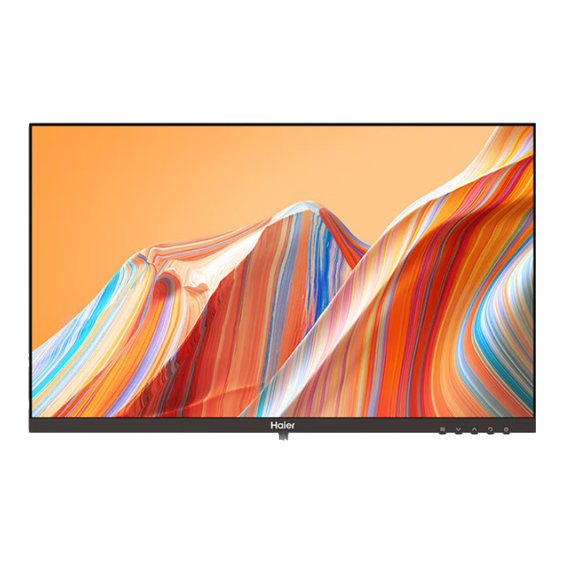 Haier 100Hz High Refresh Rate HDMI Interface, Low Blue Light Eye Protection, Wall-Mountable, Ultra-Thin Three-Sided Micro-Edge Design, 23.8-Inch Energy-Efficient Monitor for Office Work And Gaming