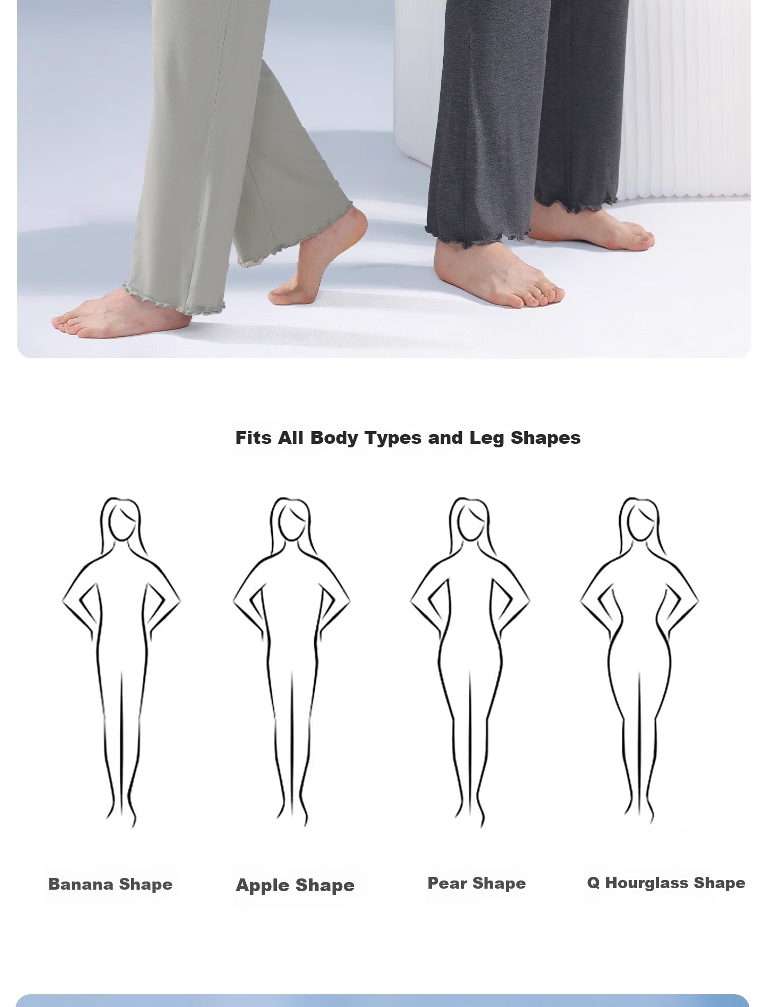 FENYE Maternity Sleep Pants Summer Thin Soft Modal Home Pants Adjustable Pajama Pants Green L 5