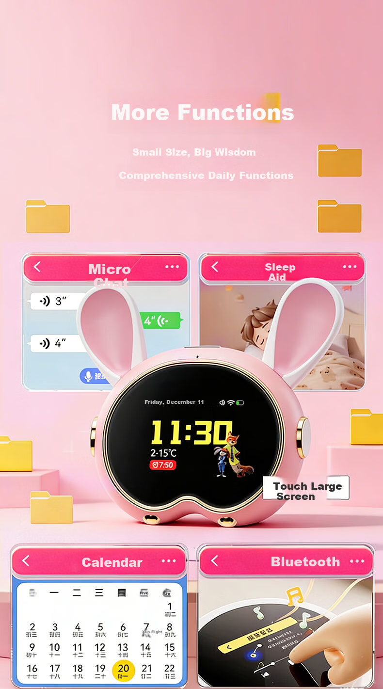Disney Zootopia AI Time Treasure Robot Smart Alarm Clock Voice Interaction 61 Children's Day Birthday Gift 7