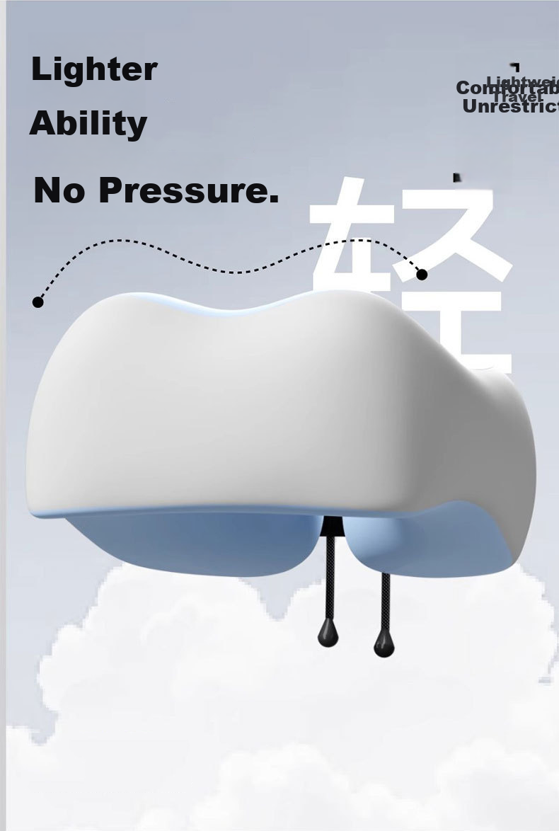 Jingxun U-Shaped Neck Pillow Memory Foam Travel Cervical Support Pillow for Home and Office 5