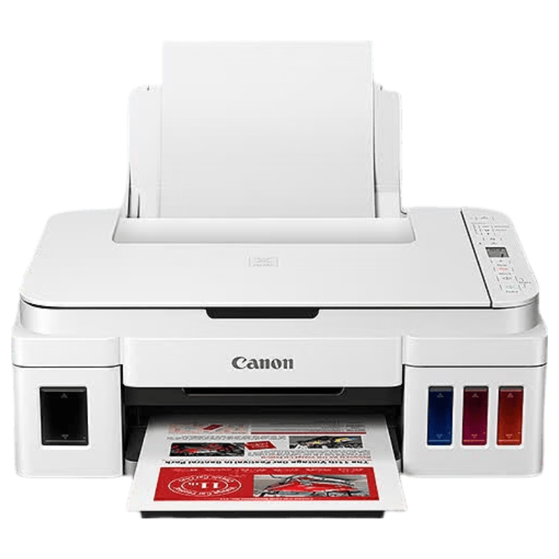 Canon G3810 High-Capacity Refillable Ink Tank Color Printer Copier Scanner for Home Student Office Wireless Mobile Connection [G3810 White]