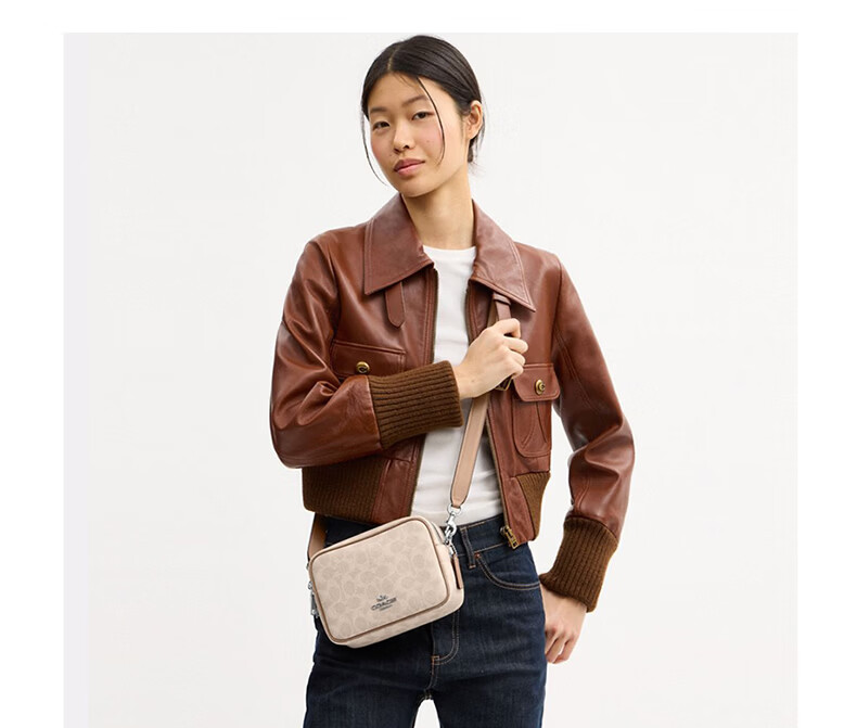 COACH Women's CAREY Crossbody Bag Sand/Gray CEK69 - Brand Direct Supply 11