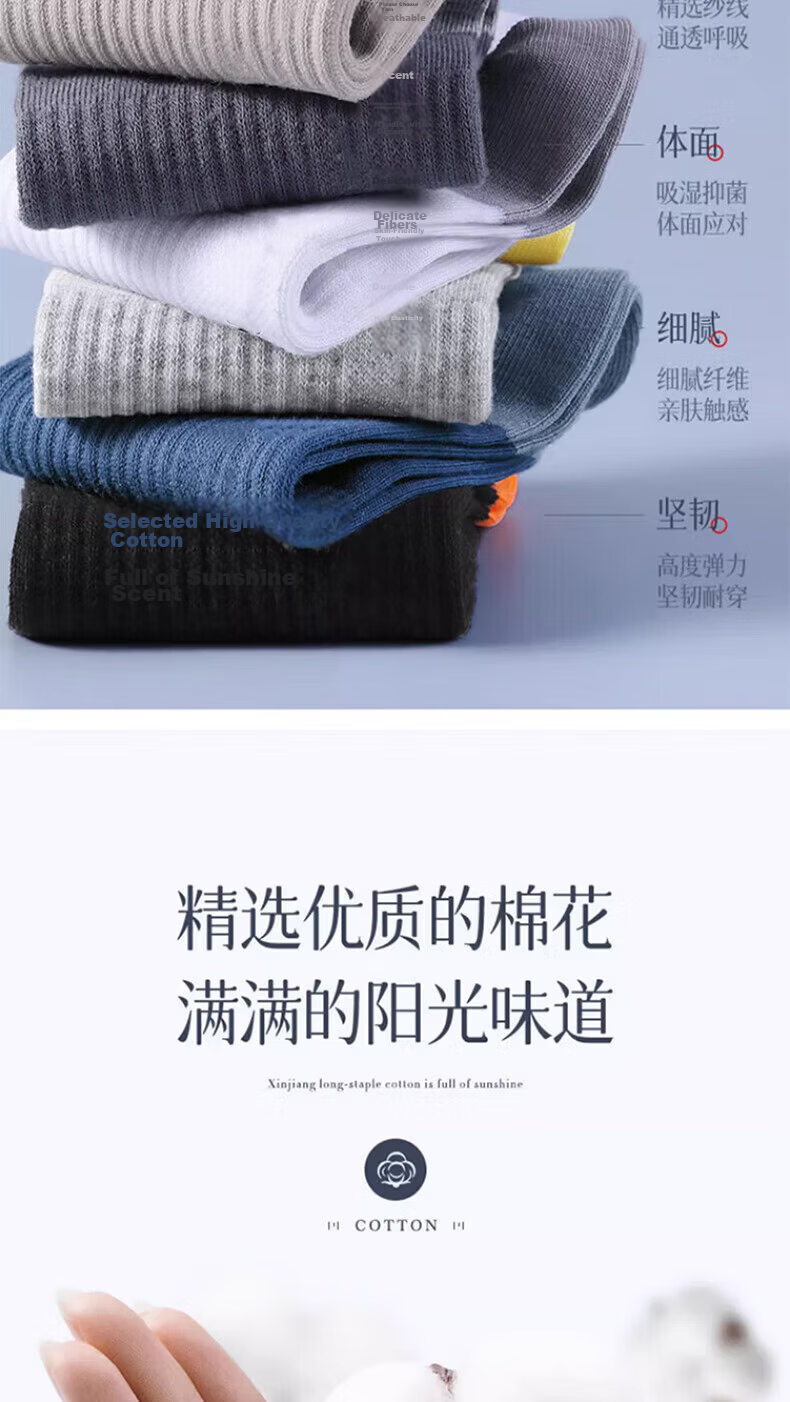 Cotton Thirteen Men's Short Socks 100% Pure Cotton Summer Thin Breathable Solid Color Low-Cut Antibacterial Odor-Resistant No-Show Socks 6 Pairs 4
