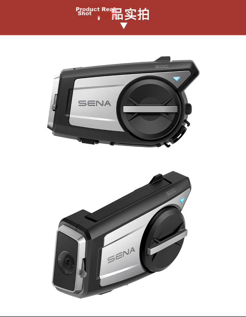 SENA 50C Motorcycle Helmet Bluetooth Headset Harman Kardon 4K Dash Cam Integrated Camera 22