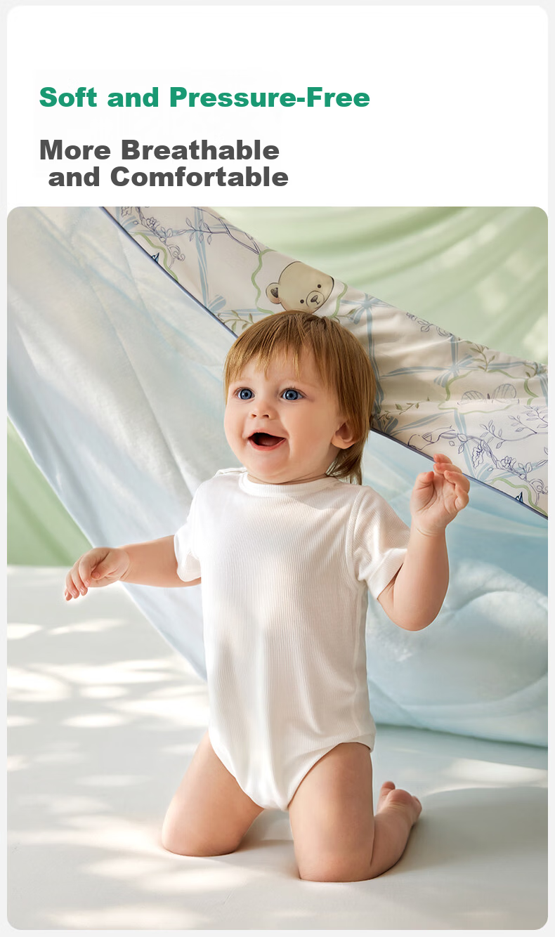 OUYUN [Plant Fiber] Baby Silk Summer Quilt Cooling Blanket Children's Small Quilt Summer Kindergarten Cooling Mint Air Conditioning Quilt 14