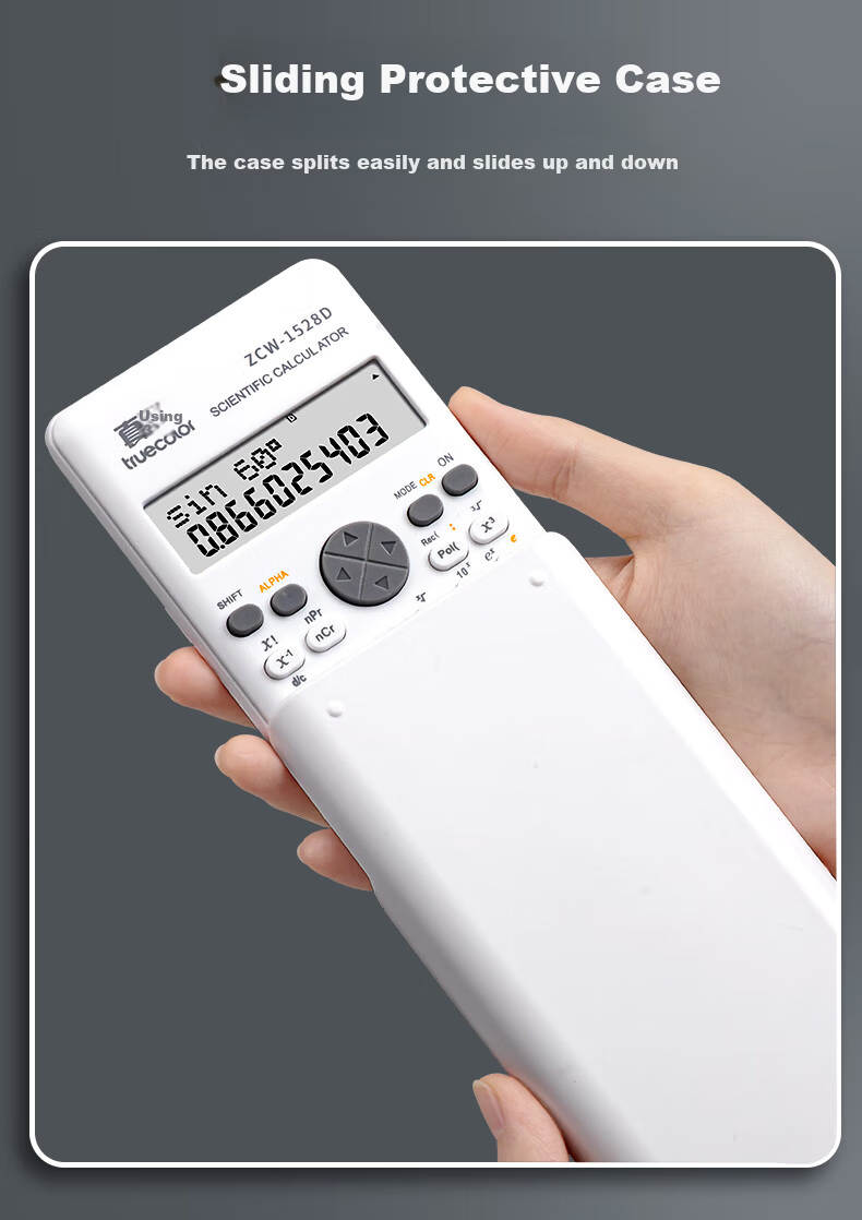TRUECOLOR Scientific Calculator Multifunctional Financial Accounting Calculator for Students White Single Pack 5
