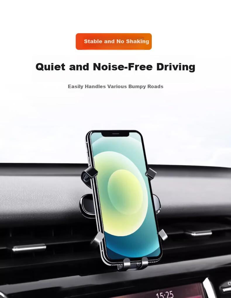 Jihu Moment Car Phone Holder for Audi A6L/A7 Compact Stable Air Vent Mount 12