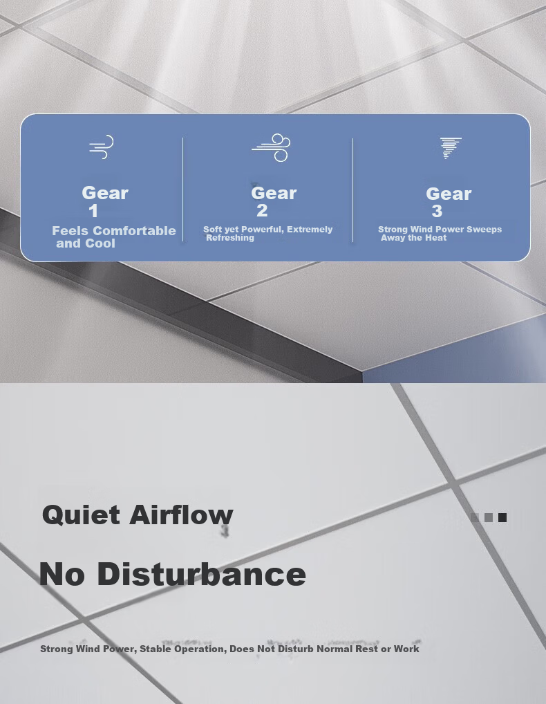AUX Ceiling Fan Integrated Embedded Remote Control Kitchen Ceiling Fan 8