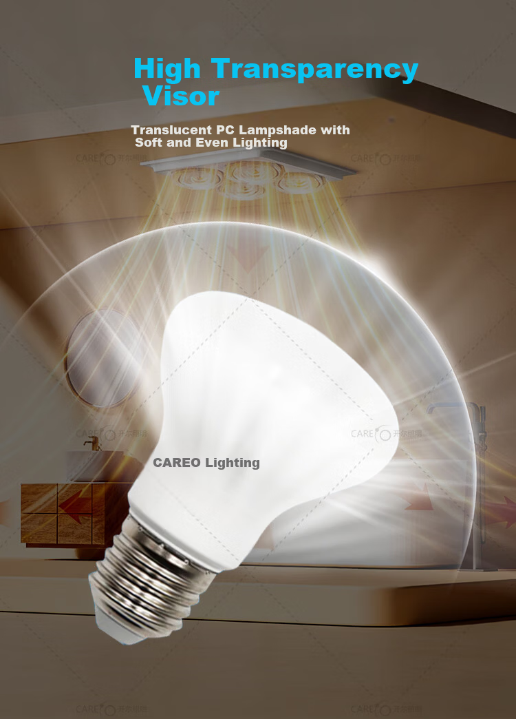 CARE LED Bulb E27 Screw Base Medium Light Bulb for Bathroom Heater Light Source 8W Cool White 1 Pack 4