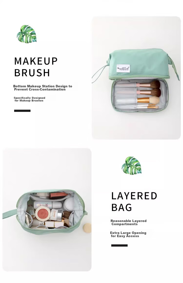Banjeni Travel Makeup Bag Large Capacity Handheld Portable Partitioned Cosmetic Organizer for Men and Women Luggage Bag 7
