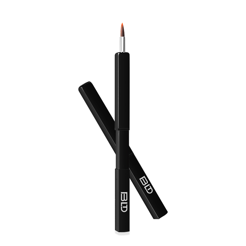 Beautyblend Portable Makeup Brush, Lip Brush, Lipstick Brush, Retractable Lip Liner Brush, Lip Line Pencil, Dust-Proof with Lid, 1 Piece