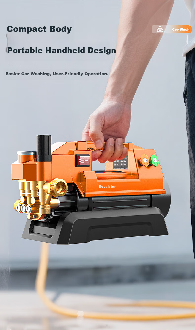 Royalstar High-Power High-Pressure Car Washer Pump High-Pressure Cleaning Machine Car Wash High-Pressure Water Gun Garden Cleaning 6