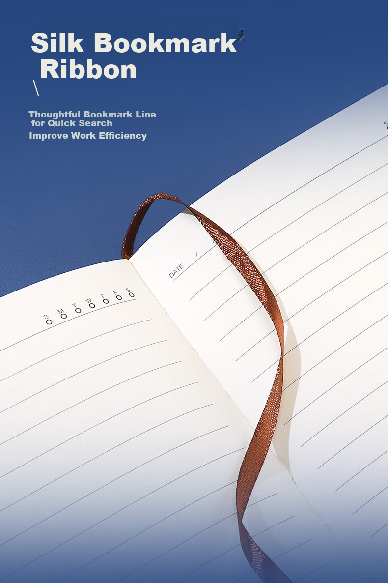AoHuan Guochao Notebook Gift Box High-Quality Custom Leather Chinese Style Business Souvenir Office Meeting A5 Blue Thickened 200 Pages 15