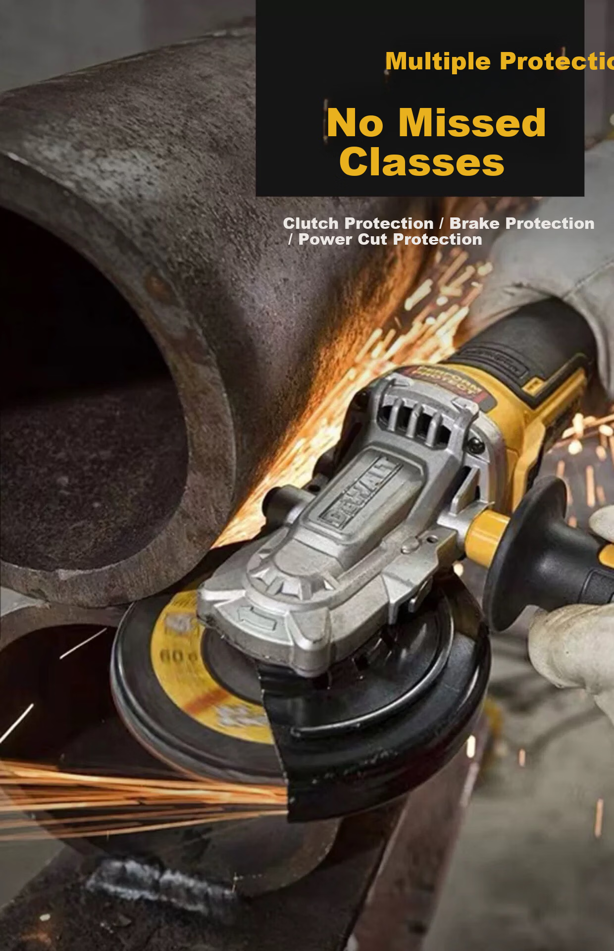DEWALT 20V Lithium Brushless Angle Grinder Polisher DCG405FN - Tool Only for Auto Detailing and Repair 4